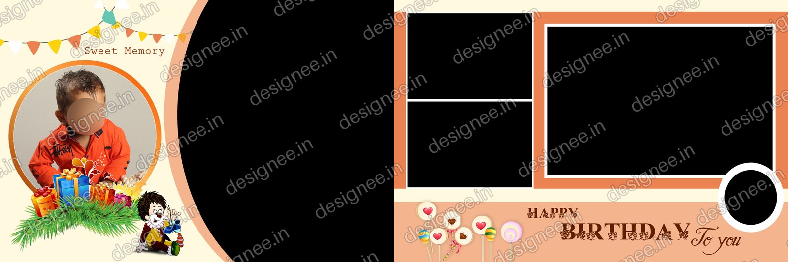 Preview of Birthday Album PSD (29)