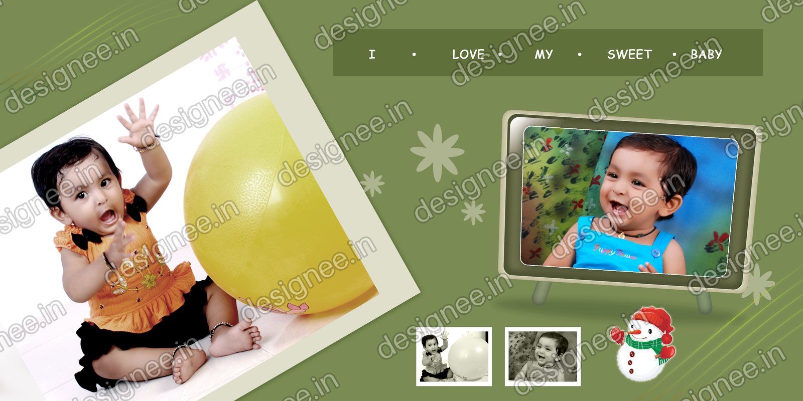 Preview of Birthday Album PSD (7)