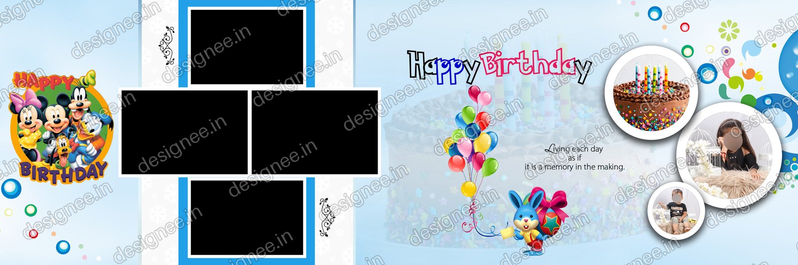 Preview of Birthday Album PSD (25)