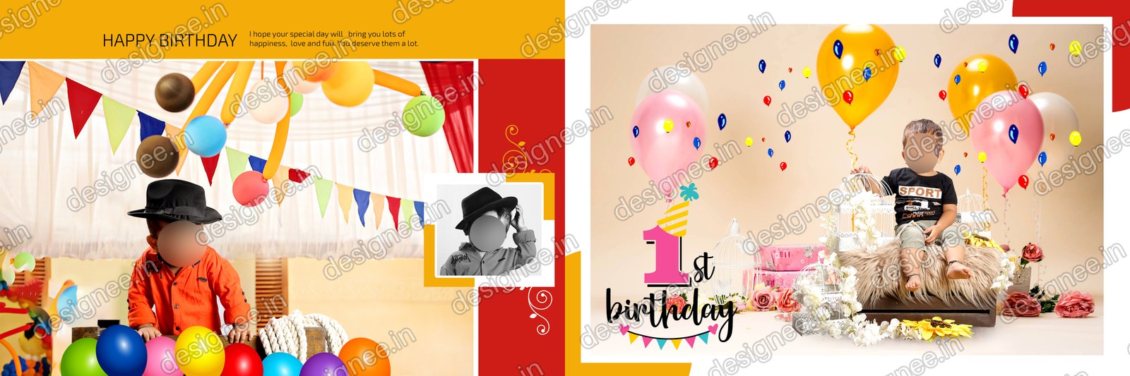 Preview of Birthday Album PSD (44)