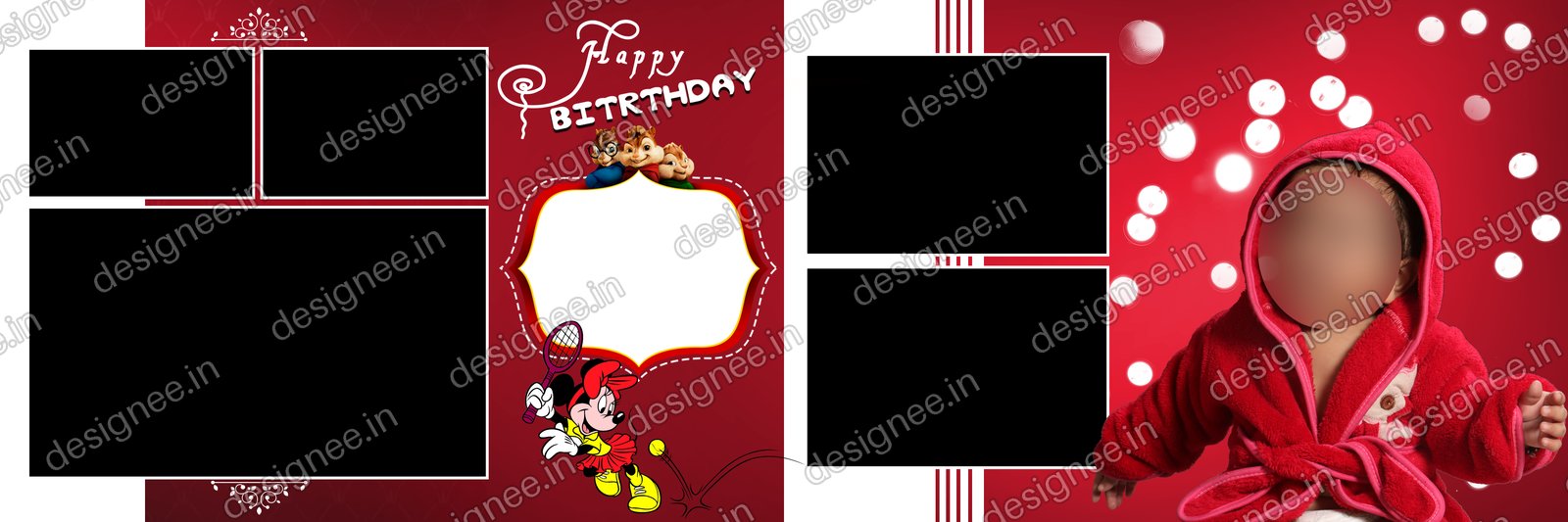 Preview of Birthday Album PSD (17)