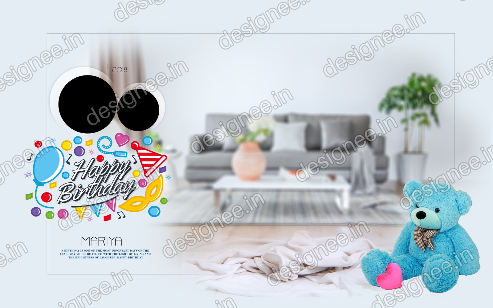 Preview of Birthday Album PSD (108)