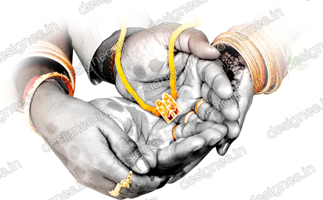 Preview of Couple Hands with Thali