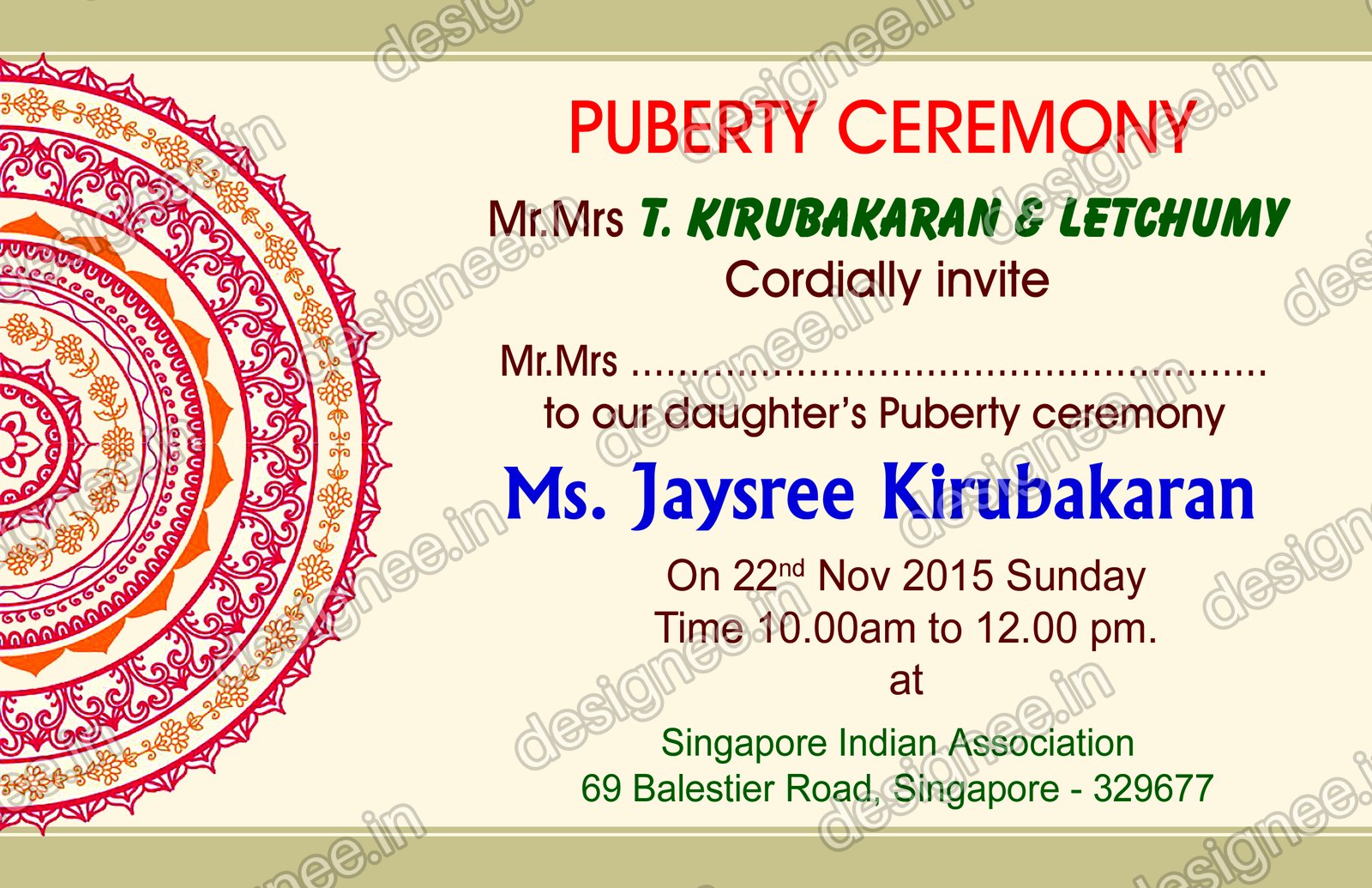 Preview of Puberty Invitation (2)