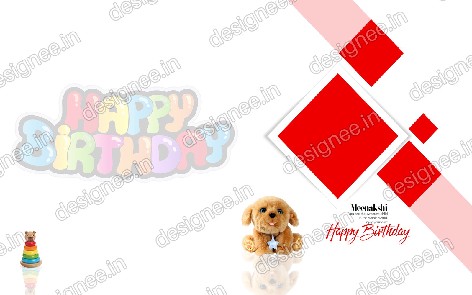 Preview of Birthday Album PSD (100)